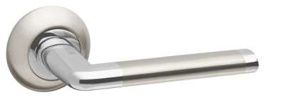 Door handles on rose 103 R02 SN/CP-3