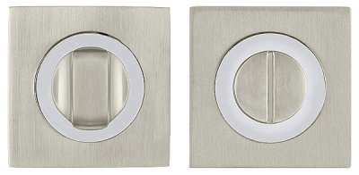 Door handles on rose BK6 K01 SN/CP-3
